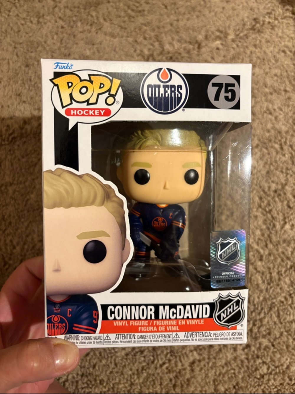 Funko Pop! in Box - Connor McDavid NHL Pop! Hockey